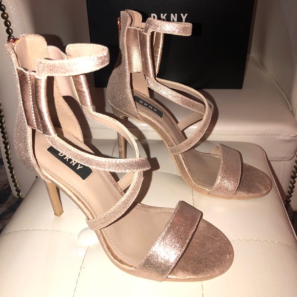 DKNY suede rose gold heels - Picture 5 of 6